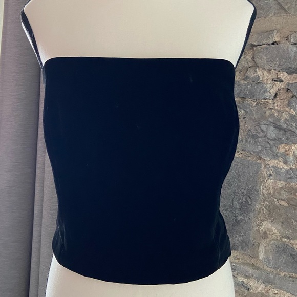 Burberrys velvet silk vintage corset black - Picture 1 of 7